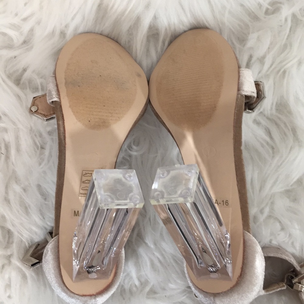 Cape Robbin Maria Buckle Strap Heels Nude size 7 - Picture 11 of 11